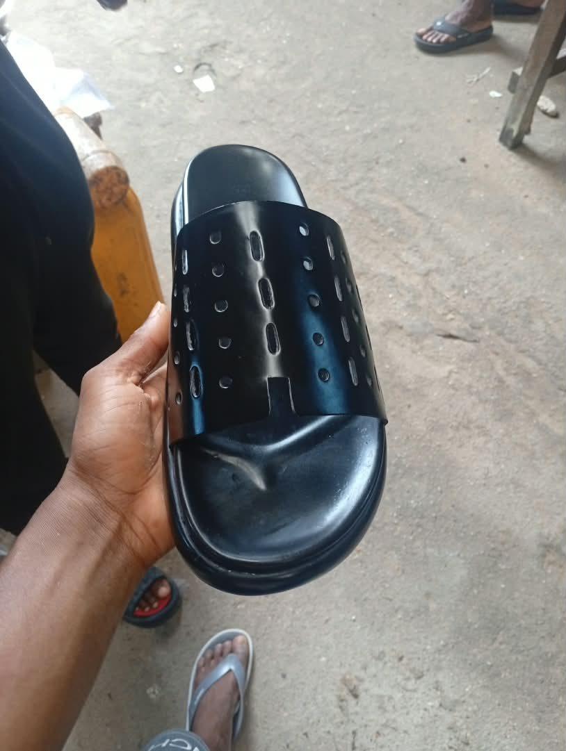 Perforated black slide